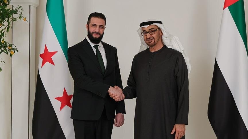أول لقاء رسمي: الرئيس السوري يبحث التعاون المشترك مع نظيره الإماراتي في أبو ظبي