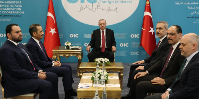 أردوغان يدعو إلى إبعاد سوريا والعراق عن الصراع الإسرائيلي الإيراني وتخفيف التوتر