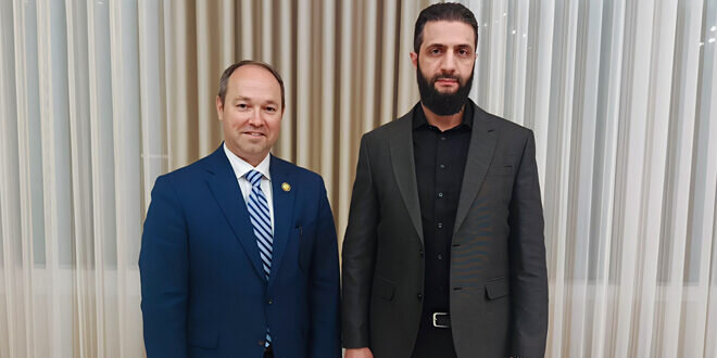 الرئيس الشرع يستقبل عضوة الكونغرس الأمريكي مارلين ستوتزمان في دمشق