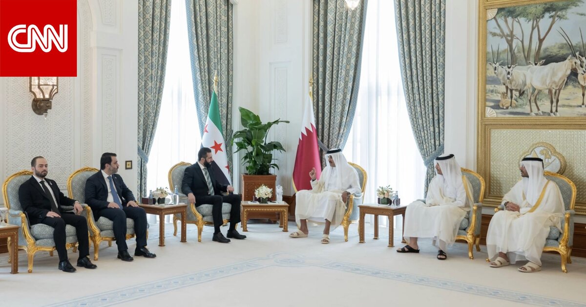 ترحيب حافل واستقبال ودي: تفاعل واسع مع لقاء أمير قطر والرئيس السوري أحمد الشرع في الدوحة