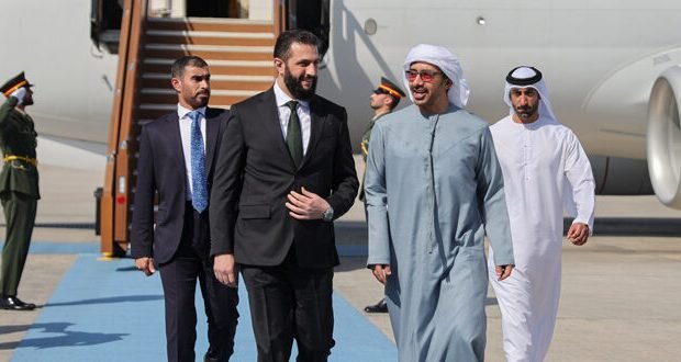 الرئيس الشرع في الإمارات: استقبال رسمي يعكس عمق العلاقات السورية الإماراتية